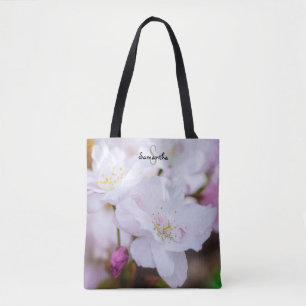 Weiße Kirschblüten-Tasche Tasche