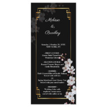 Weiße Kirschblüten und goldener Rahmen