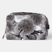 Weiße Kirschblüten Waschbeutel (Rückseite)