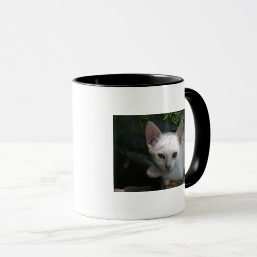 Weiße Kitty-Tasse Tasse (VorderseiteRechts)