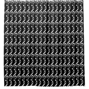 weiße Klappen auf schwarz (benutzerdefinierte Farb Duschvorhang
