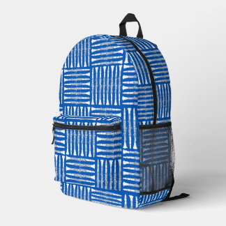 Weiße Klarinette Crosshatch Bedruckter Rucksack