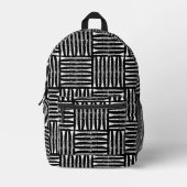 Weiße Klarinette Crosshatch Bedruckter Rucksack (Vorderseite)
