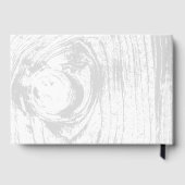 Weiße klassische, rustikale Winterhochzeit aus Hol Gästebuch (Rückseite)