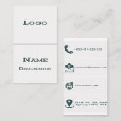 Weiße klassische Visitenkarten Visitenkarte (Vorne/Hinten)