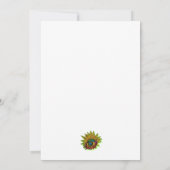 WEIßE KLATSCHMOHNBLUMEN DANKESKARTE (Rückseite)