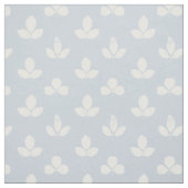 Weiße Klee auf blassrosa Blau Stoff (Muster)