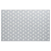 Weiße Klee auf Grau Stoff (Fat Quarter (45,7 x 55,9 cm))