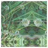 Weiße Klee, Kleeblatt Muster, Stoffe (Nahaufnahme)