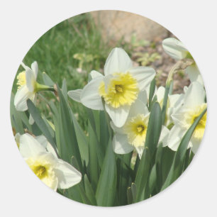 Weiße Kleidung Runder Aufkleber
