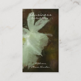 Weiße Kleidungsstücke Blumenmotive Visitenkarte