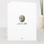 Weiße Kleidungsstücke in Fenster Maßgeschneiderte  Karte (Rückseite)