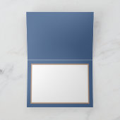 Weiße Kleidungsstücke mit blauem Hintergrund Karte (Innenseite)