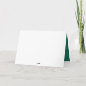 Weiße Kleidungsstücke mit grünem Hintergrund Karte (Rückseite)