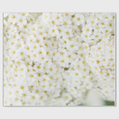 Weiße kleine Blume Geschenkpapier (Flach)