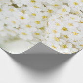 Weiße kleine Blume Geschenkpapier (Ecke)