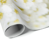 Weiße kleine Blume Geschenkpapier (Rolleneckpunkt)