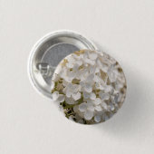 Weiße kleine Blumen Button (Vorne & Hinten)