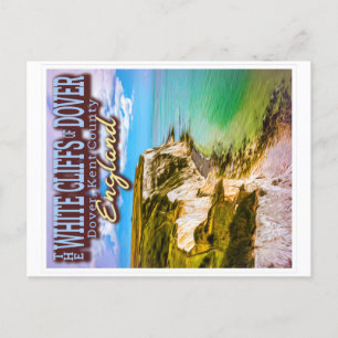 WEISSE KLIFFE VON DOVER - DOVER KENT ENGLAND  POSTKARTE