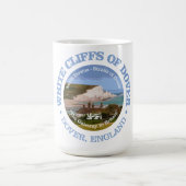Weiße Klippen von Dover (rd) Kaffeetasse (Mittel)