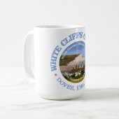 Weiße Klippen von Dover (rd) Kaffeetasse (Vorderseite Links)