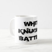 WEISSE KNÖCHEL-BATTERIE - Kaffee-Tasse Kaffeetasse (Vorderseite Links)