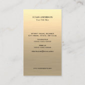 Weiße Knopfnähte, Schneider Visitenkarte (Rückseite)