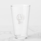 Weiße Kochmütze Glas (Rückseite)