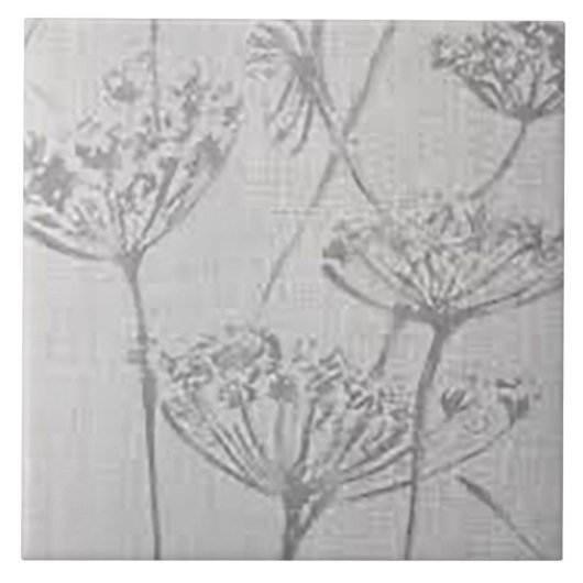 Weiße Köder aus Fluff Keramik Tile Fliese (Vorderseite)