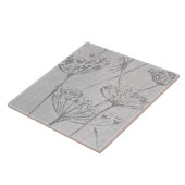 Weiße Köder aus Fluff Keramik Tile Fliese (Seite)