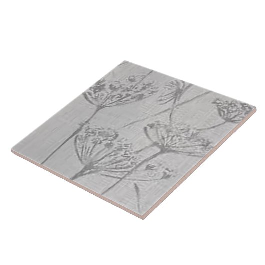 Weiße Köder aus Fluff Keramik Tile Fliese (Seite)