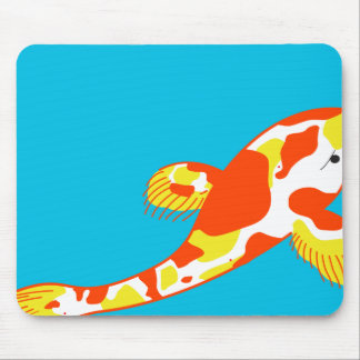 Weiße Koi Fische Mousepad