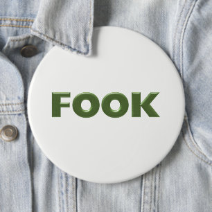 Weiße kolossale Fook-Taste Button