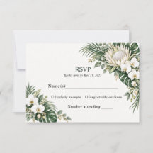 Weiße König-Protea-Orchideen Tropische Hochzeit