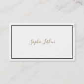 Weiße Kontaktkarte mit handgeschriebenem Schriftar Telefonnummerkarte (Vorderseite)