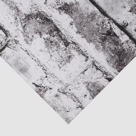 Weiße Kontrast Industrie rustikale Ziegeltextur Seidenpapier (Ausschnitt)