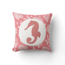 Weiße Korallen und Seepferd Coral Pink