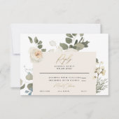 Weiße Korallenweiße, botanische Vegetation RSVP Karte (Vorderseite)