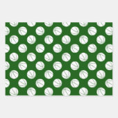 Weiße Korbbällchen Muster Geschenk Geschenkpapier Set (Vorderseite 2)