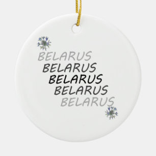 Weisse Kornblume National Belarus Keramik Ornament