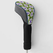Weiße Kornblumen Muster Golf Headcover (angewinkelt)