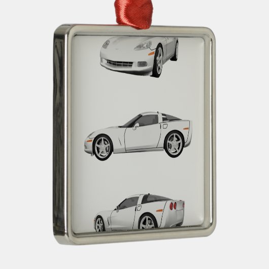 Weiße Korvette: Silbernes Ornament (Rechts)