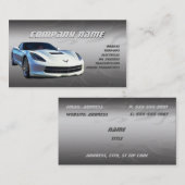 Weiße Korvette-Visitenkarten Visitenkarte (Vorne/Hinten)