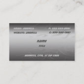 Weiße Korvette-Visitenkarten Visitenkarte (Rückseite)