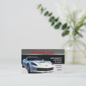 Weiße Korvette-Visitenkarten Visitenkarte (Stehend Vorderseite)