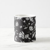 Weiße Kosmos-Blume: abgeschiedenes Muster. Kaffeetasse (Mittel)