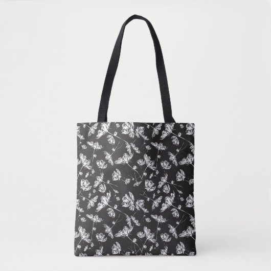 Weiße Kosmos-Blume: abgeschiedenes Muster. Tasche (Vorderseite)
