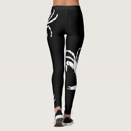 Weiße Krabbe Leggings (Rückseite)
