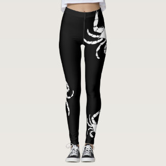 Weiße Krabbe Leggings