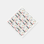 Weiße Krankenpfleger-Leben-Nahtlos-Muster (2) Serviette (Ecke)